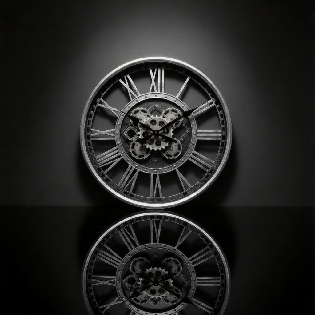Gearwork Roman Wall Clock