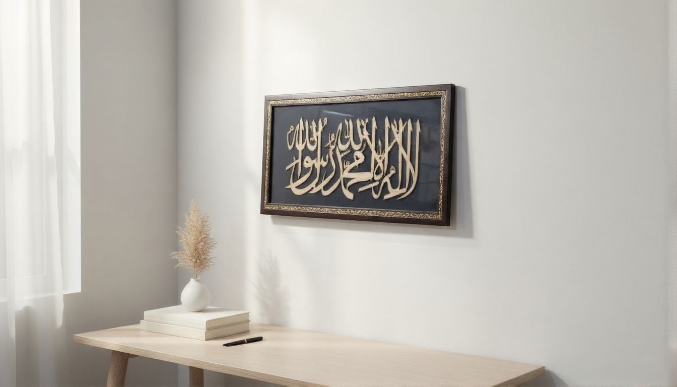 Hand-Crafted Wooden Islamic Wall Art