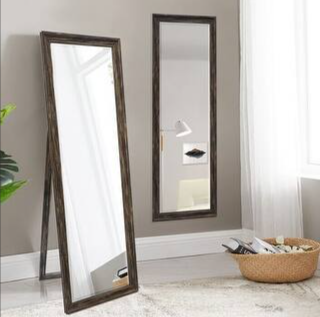 Verona Black Frame Full-Length Standing Mirror