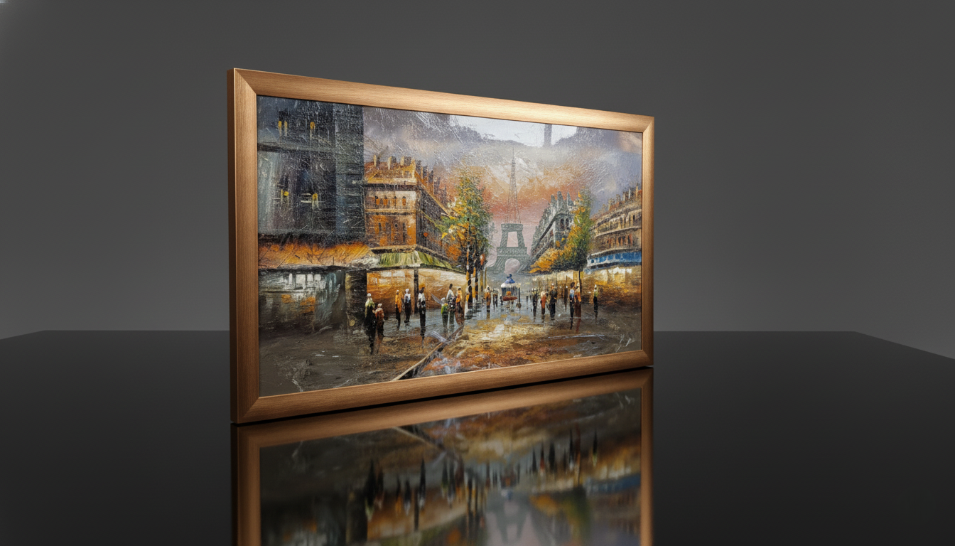 Parisian Promenade at Dusk