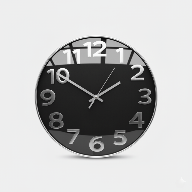 Midnight Reflection Wall Clock