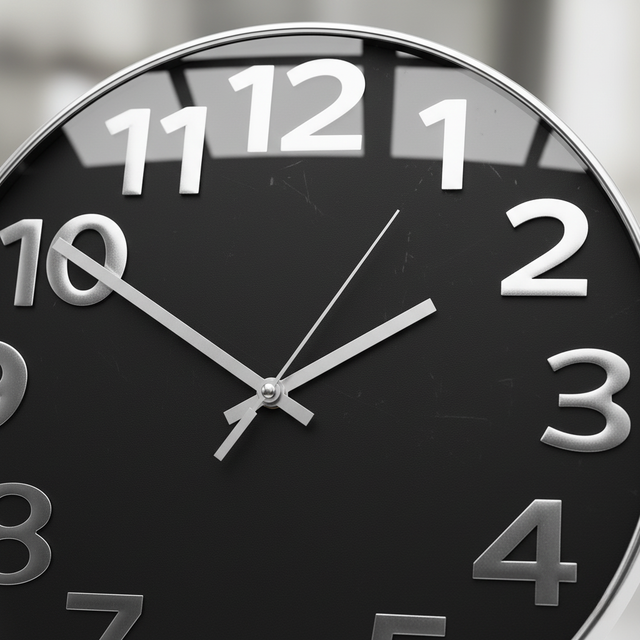 Midnight Reflection Wall Clock