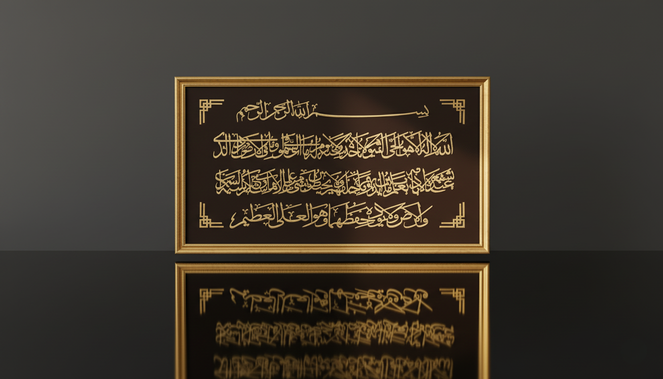 place holderNoor Al-Khatt Gold Frame