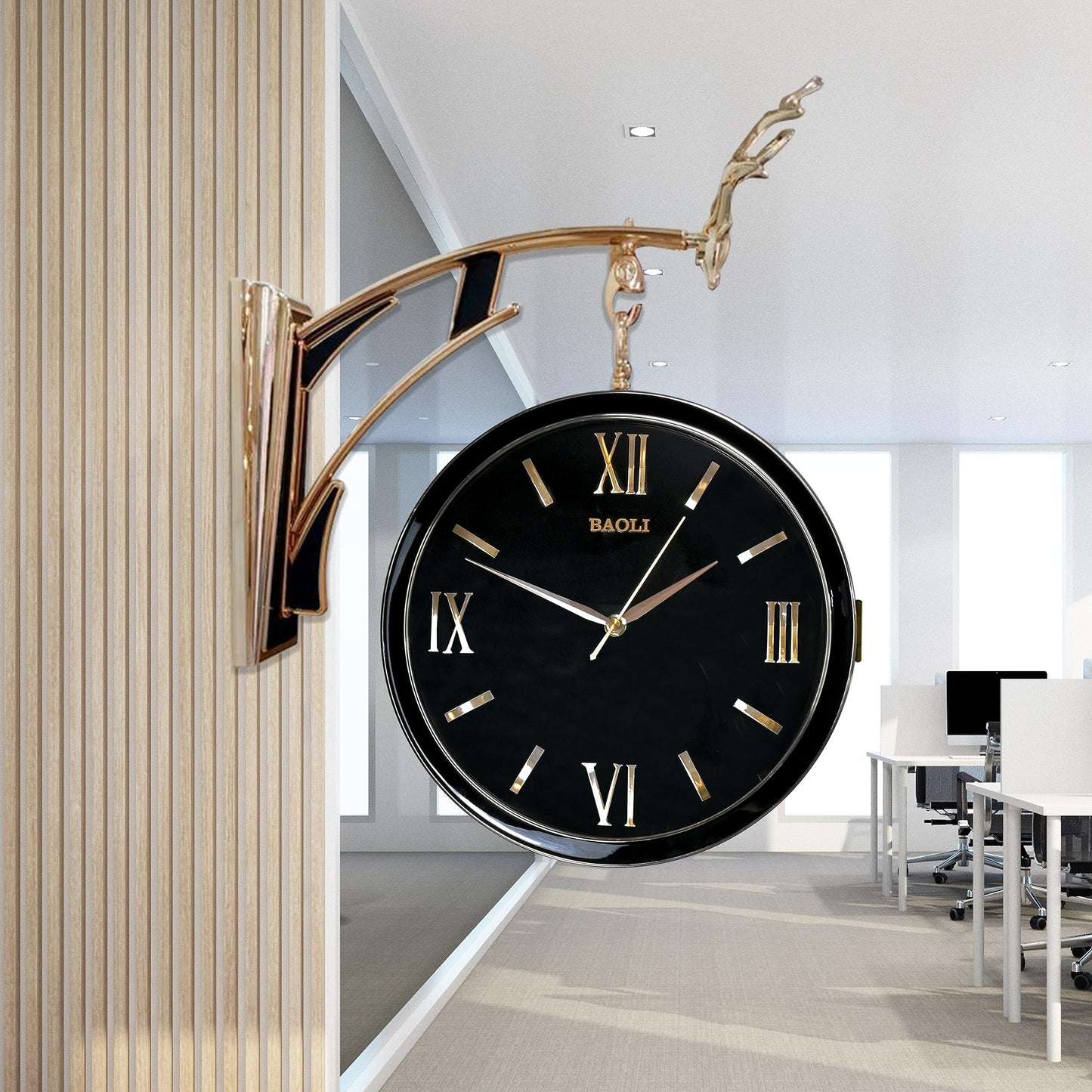 Majestic double sided Clock