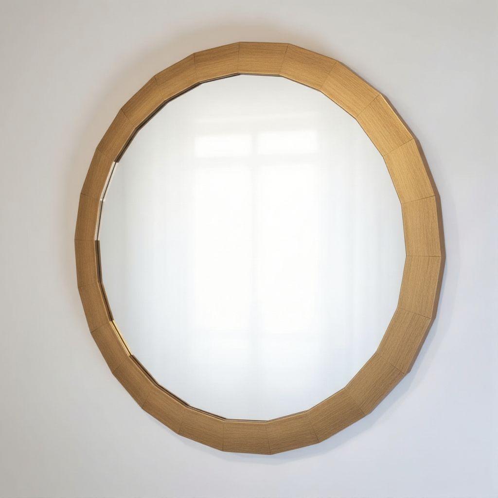 Aura Textured Gold Accent Mirror