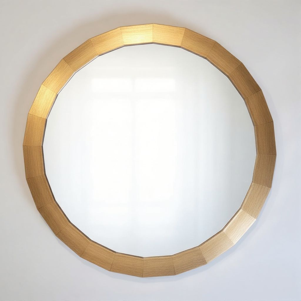 Aura Textured Gold Accent Mirror