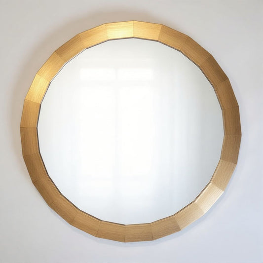 Aura Textured Gold Accent Mirror