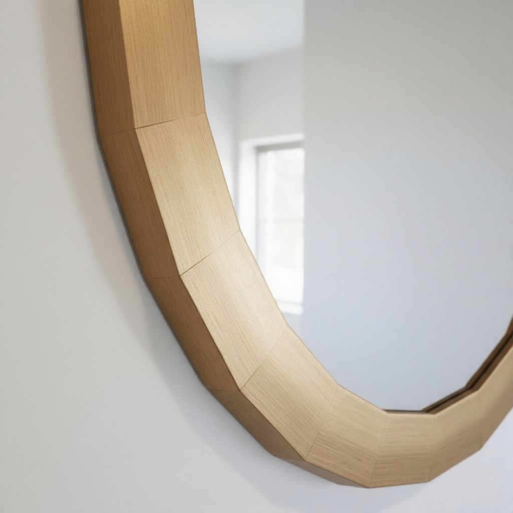 Aura Textured Gold Accent Mirror
