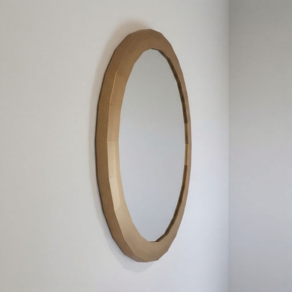Aura Textured Gold Accent Mirror