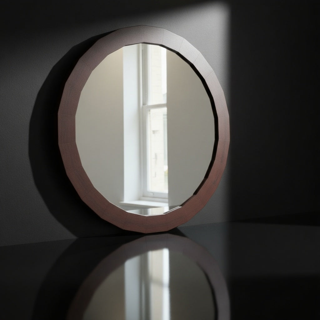 Aura Textured Gold Accent Mirror