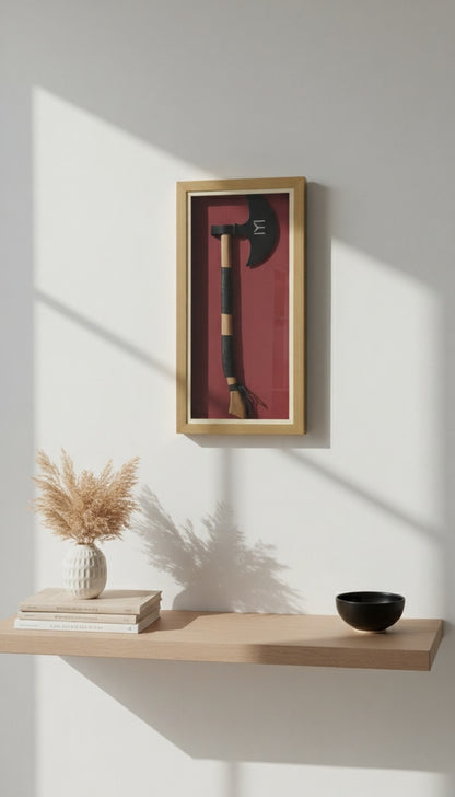Framed Turkish Display Axe