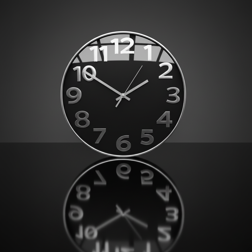 Midnight Reflection Wall Clock