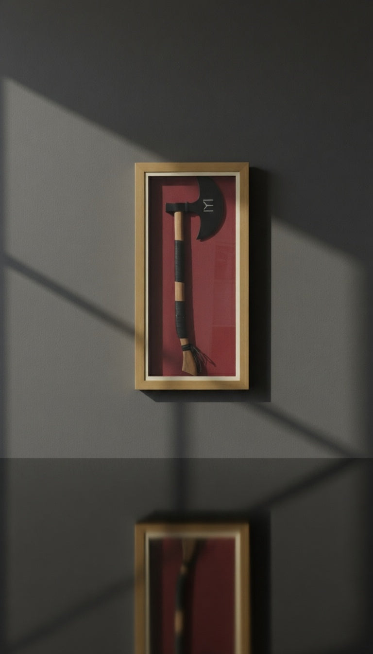 Framed Turkish Display Axe