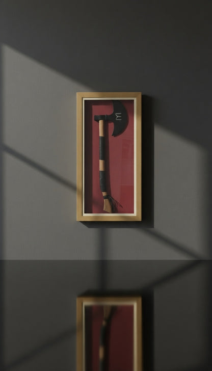 Framed Turkish Display Axe