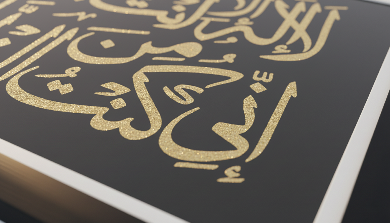 The Du'a of Yunus: Gilded Reflection Art