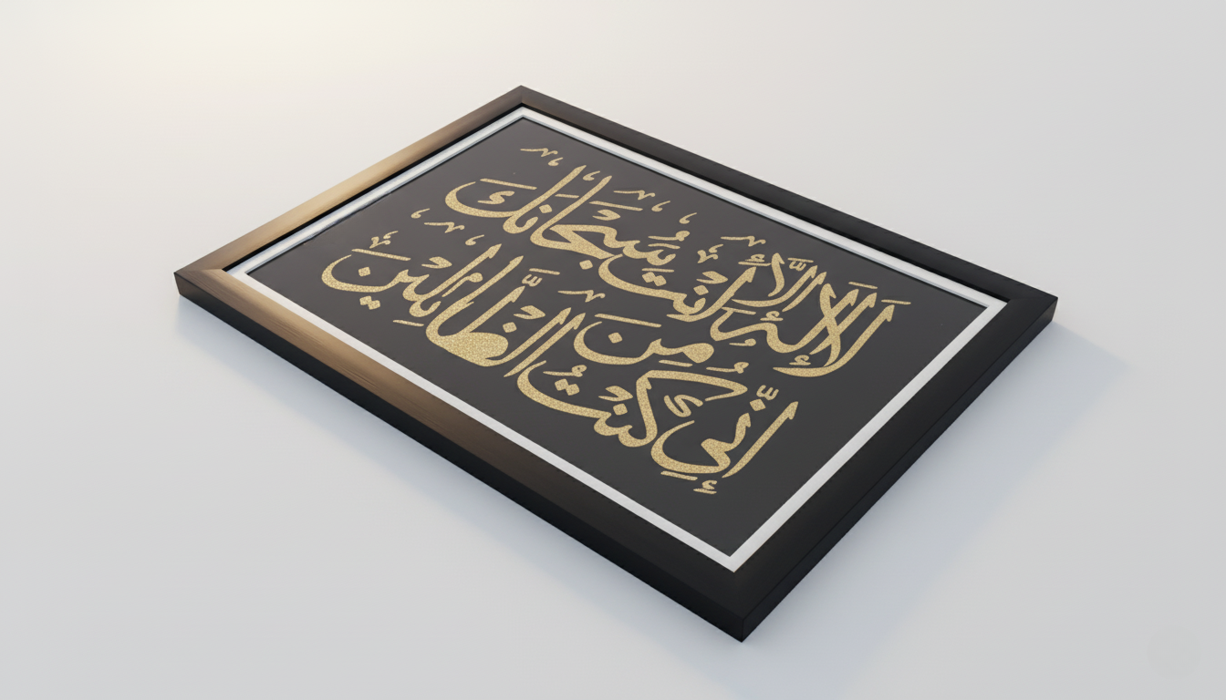 The Du'a of Yunus: Gilded Reflection Art