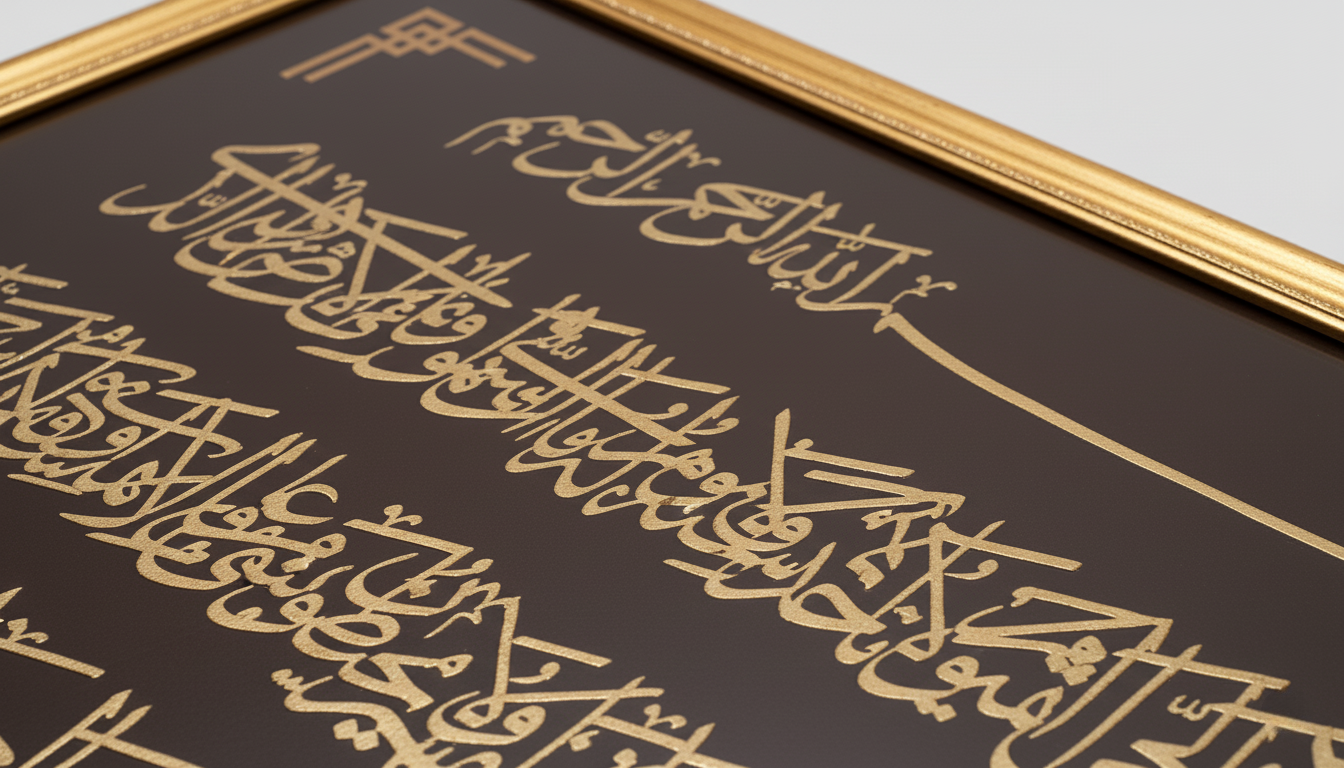 place holderNoor Al-Khatt Gold Frame